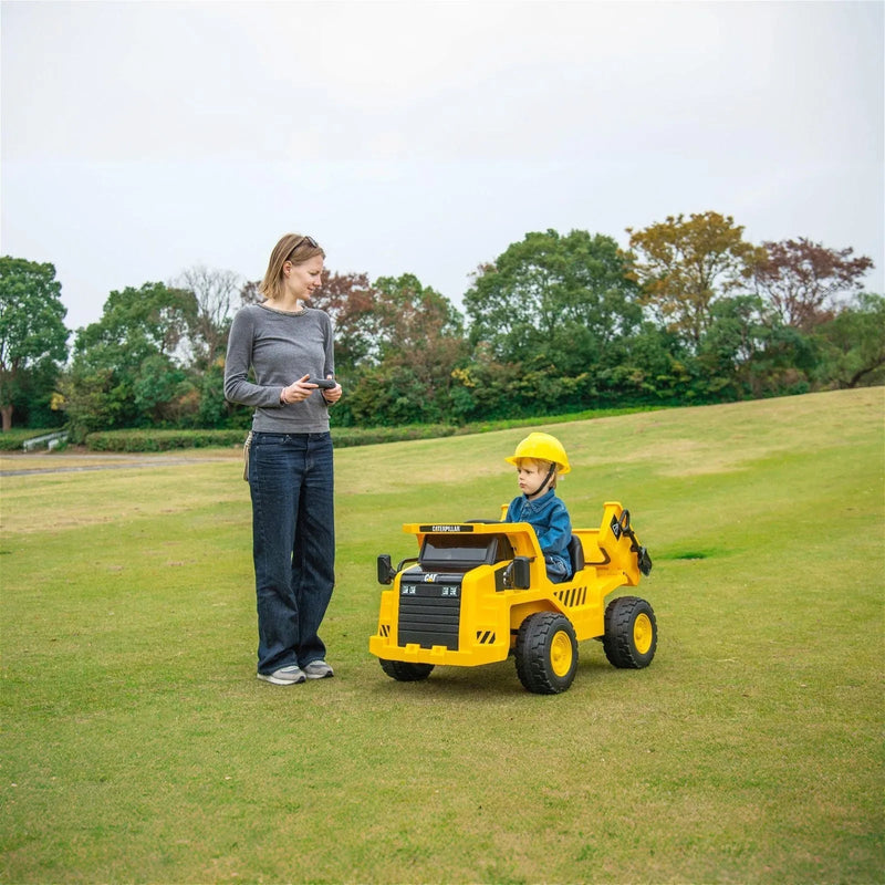 Load image into Gallery viewer, 12V CAT Electric Dump Truck 1 Seater Ride-On
