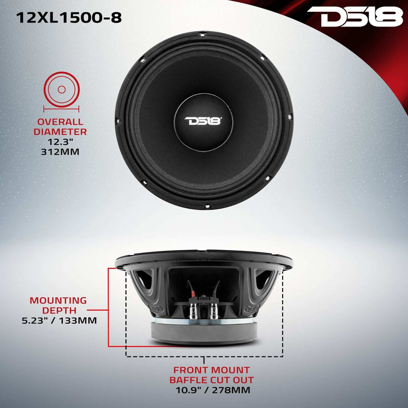 Load image into Gallery viewer, XL 12&quot; Mid-Range Loudspeaker 750 Watts Rms 8-Ohm - Skoutley Outdoors LLC
