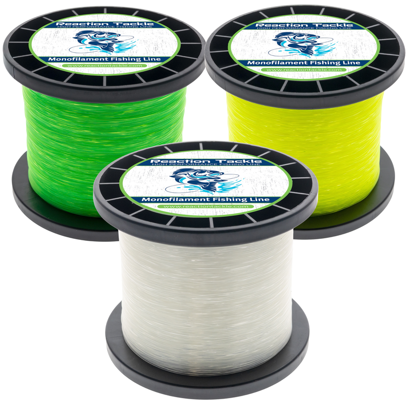 Load image into Gallery viewer, Reaction Tackle Nylon Monofilament Fishing Line - 1 Pound Jumbo Spools
