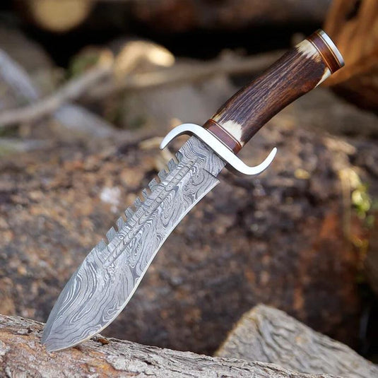 Damascus Steel Western Bowie Knife – 12