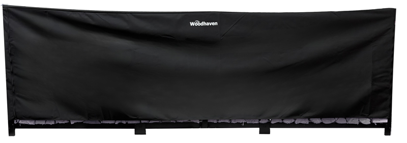 Load image into Gallery viewer, Full Firewood Rack Cover with Zipper   USA Made  Woodhaven
