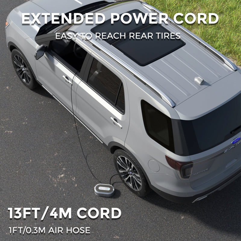 Load image into Gallery viewer, Retractable Car Tire Inflator
