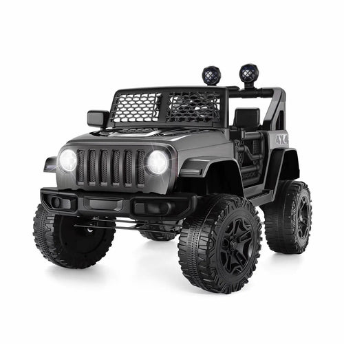 12V 2-Seater Electric Ride-On Car with LED Lights, MP3 Player, and Remote Control for Kids