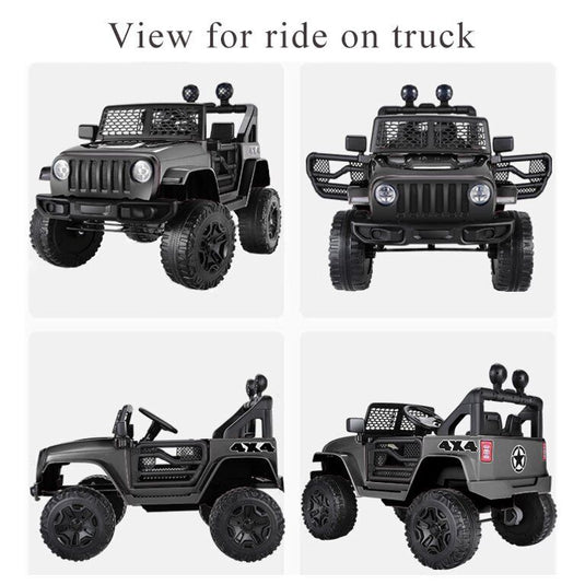 12V 2-Seater Electric Ride-On Car with LED Lights, MP3 Player, and Remote Control for Kids
