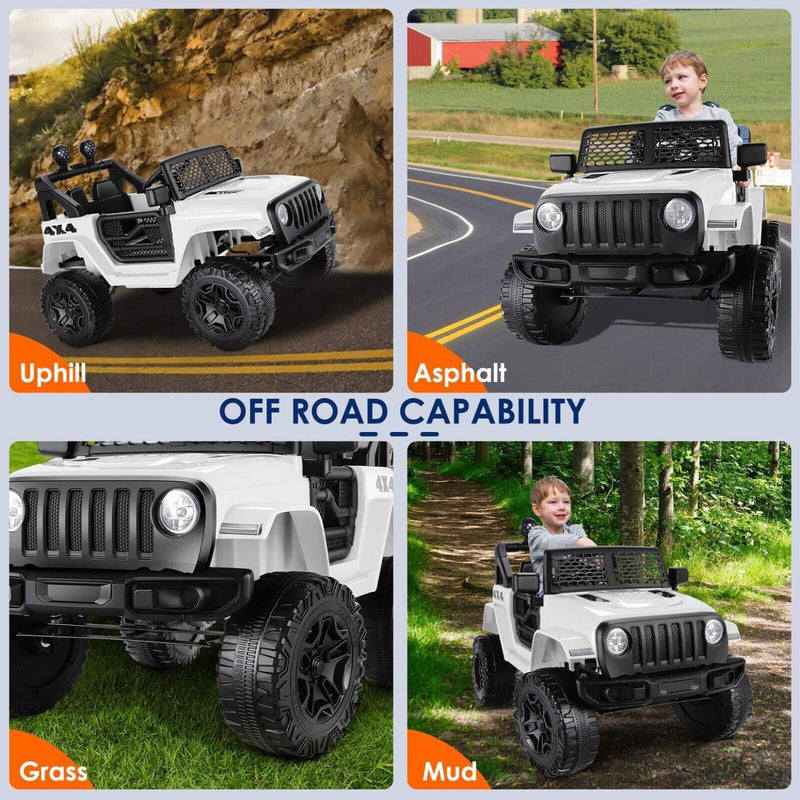 Load image into Gallery viewer, 12V 2-Seater Electric Ride-On Car with LED Lights, MP3 Player, and Remote Control for Kids
