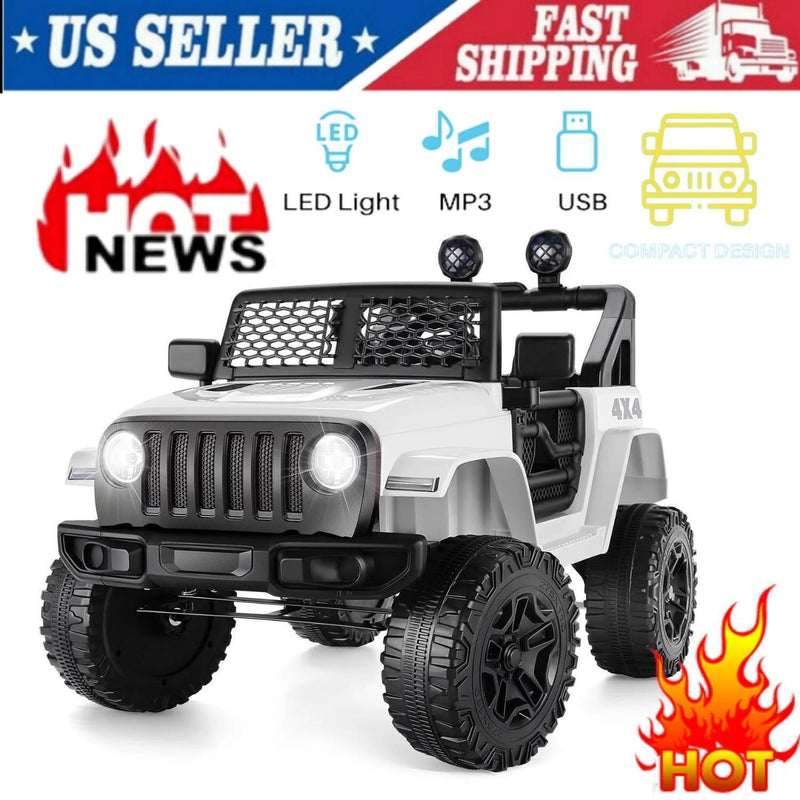 Load image into Gallery viewer, Electric Ride-On Car/Truck for Kids with MP3 Music and Remote Control - 12V with Lights - 76 Fun Features!
