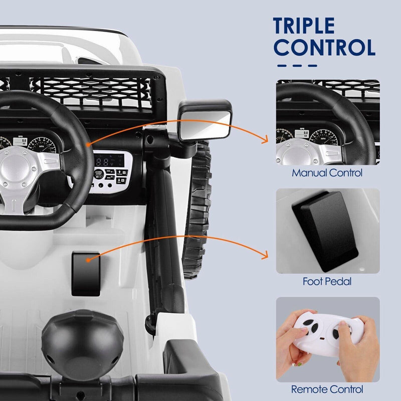 Load image into Gallery viewer, Electric Ride-On Car/Truck for Kids with MP3 Music and Remote Control - 12V with Lights - 76 Fun Features!
