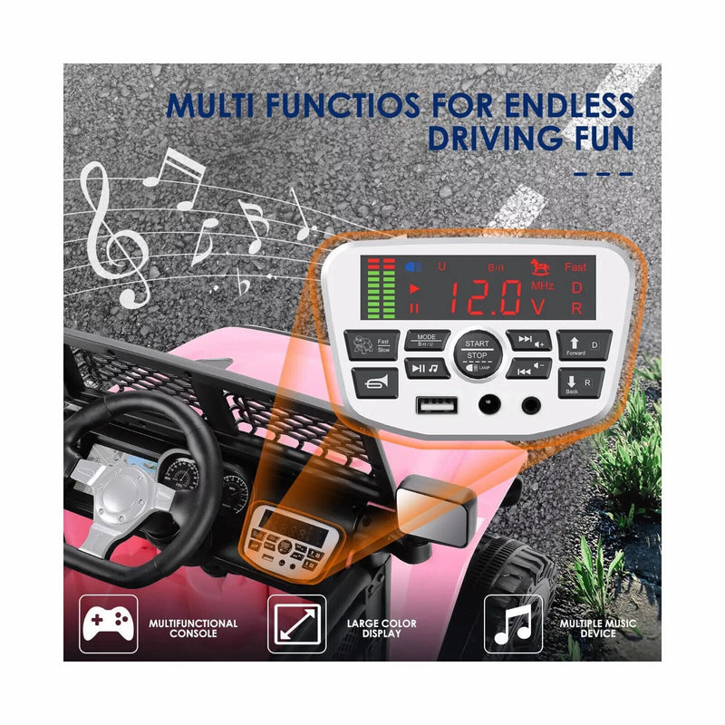 Load image into Gallery viewer, Electric Ride-On Car/Truck for Kids with MP3 Music and Remote Control - 12V with Lights - 76 Fun Features!
