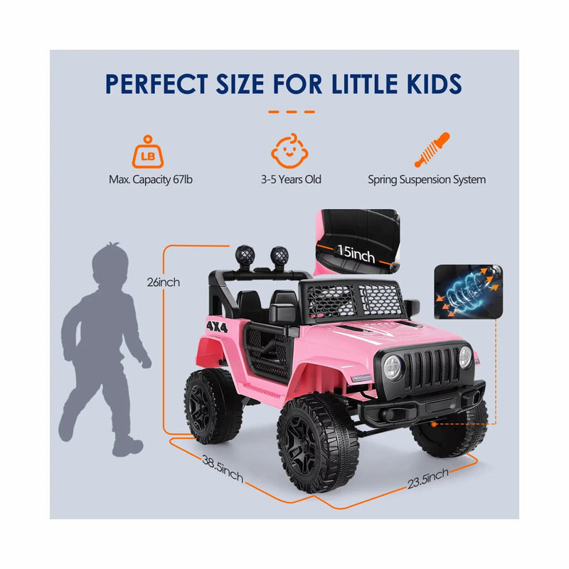 Load image into Gallery viewer, Electric Ride-On Car/Truck for Kids with MP3 Music and Remote Control - 12V with Lights - 76 Fun Features!

