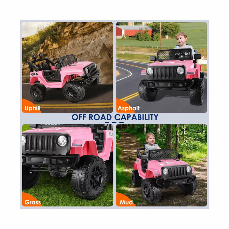 Load image into Gallery viewer, Electric Ride-On Car/Truck for Kids with MP3 Music and Remote Control - 12V with Lights - 76 Fun Features!
