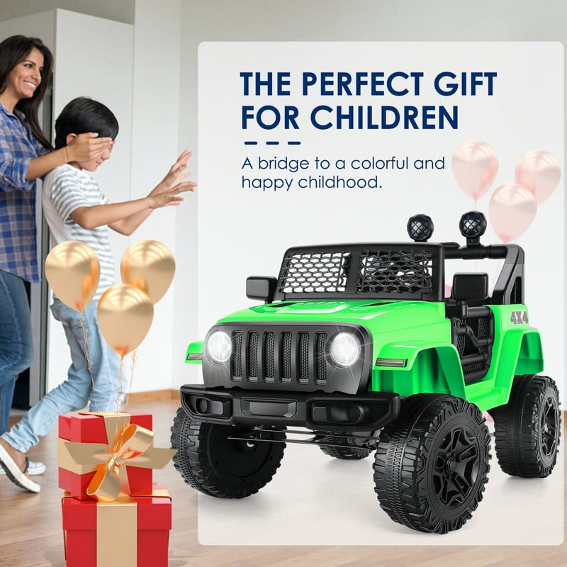 Load image into Gallery viewer, Electric Ride-On ATV Jeep Truck for Kids with LED Lights and Music
