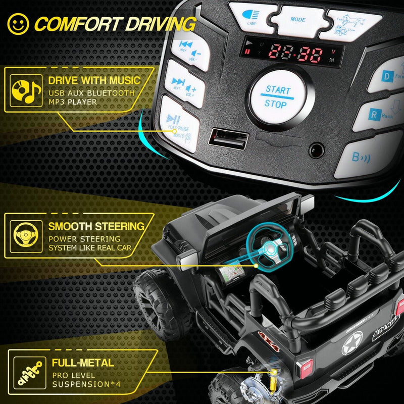 Load image into Gallery viewer, Electric Ride-On ATV Jeep Truck for Kids with LED Lights and Music
