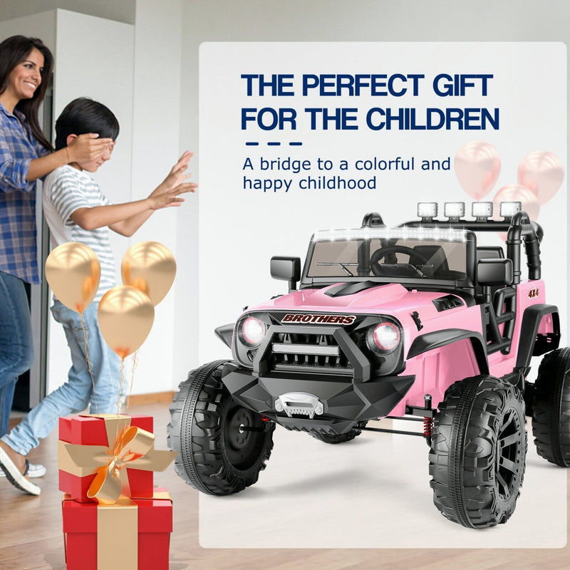Load image into Gallery viewer, Electric Ride-On ATV Jeep Truck for Kids with LED Lights and Music
