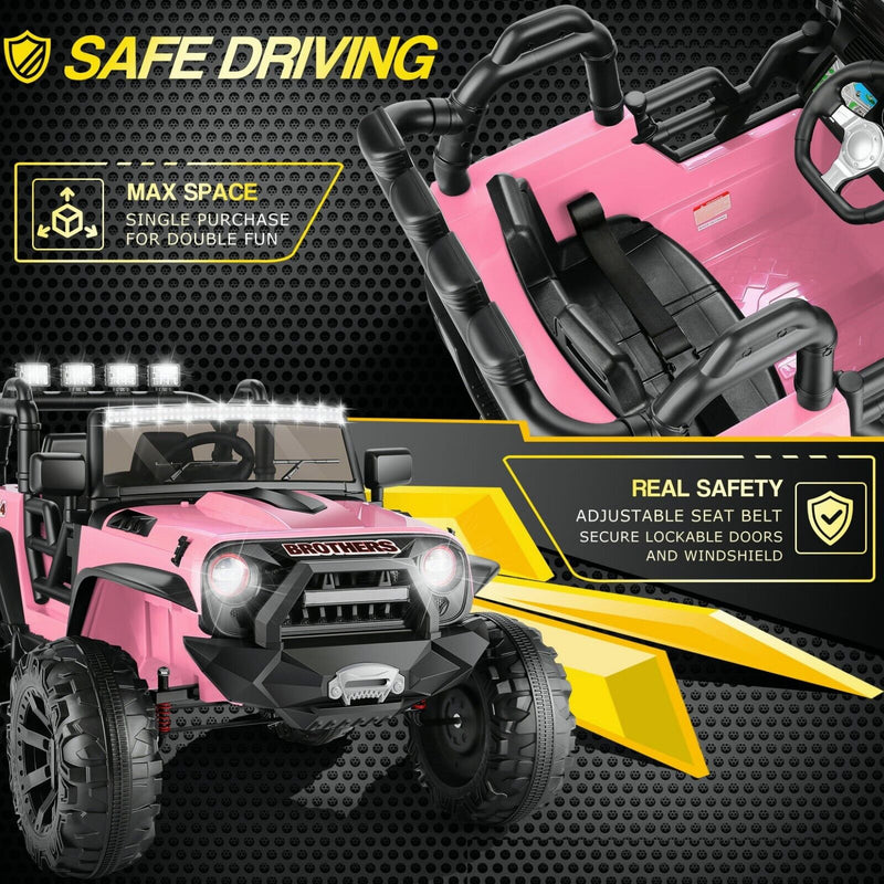 Load image into Gallery viewer, Electric Ride-On ATV Jeep Truck for Kids with LED Lights and Music
