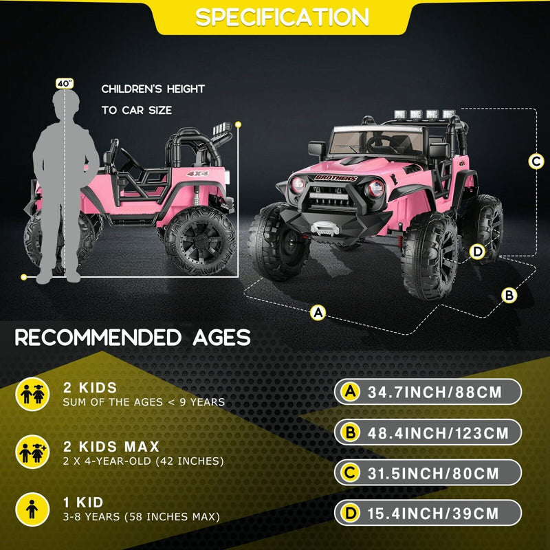 Load image into Gallery viewer, Electric Ride-On ATV Jeep Truck for Kids with LED Lights and Music
