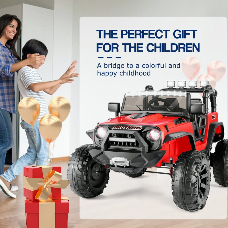 Load image into Gallery viewer, Electric Ride-On ATV Jeep Truck for Kids with LED Lights and Music
