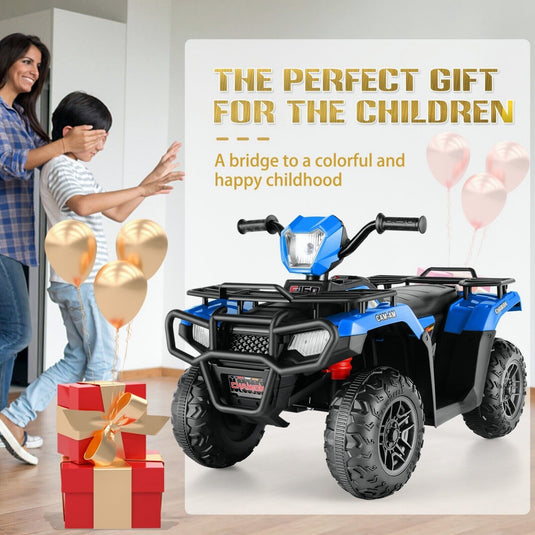 Electric Ride-On Jeep Truck for Kids: 12V/24V ATV Toy with Four-Wheel Drive