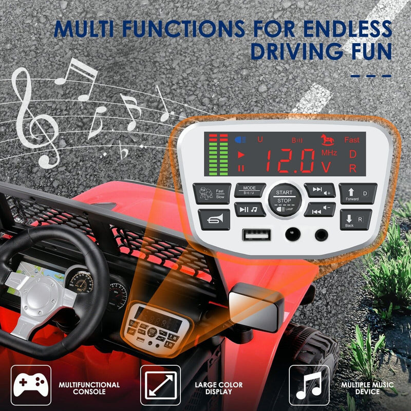 Load image into Gallery viewer, Electric Ride-On ATV Jeep Truck for Kids with MP3 Player - 12V/24V 4-Wheeler Car Toy for Toddlers
