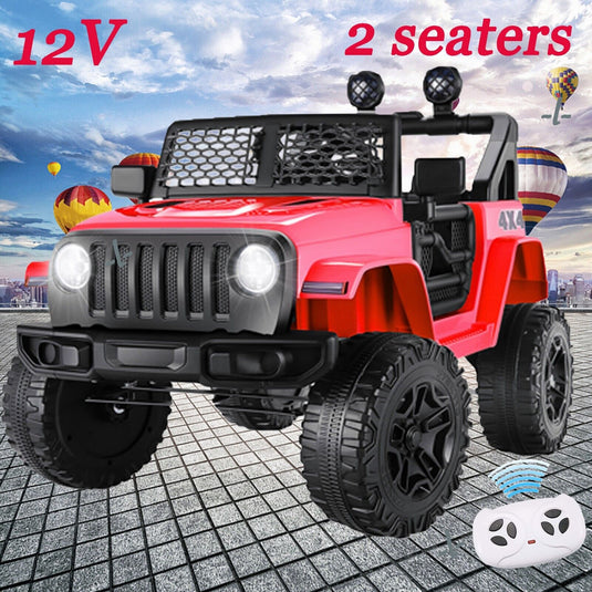 2-Seater Kids Electric Ride-On Truck with Remote Control - 24V/12V Power Options