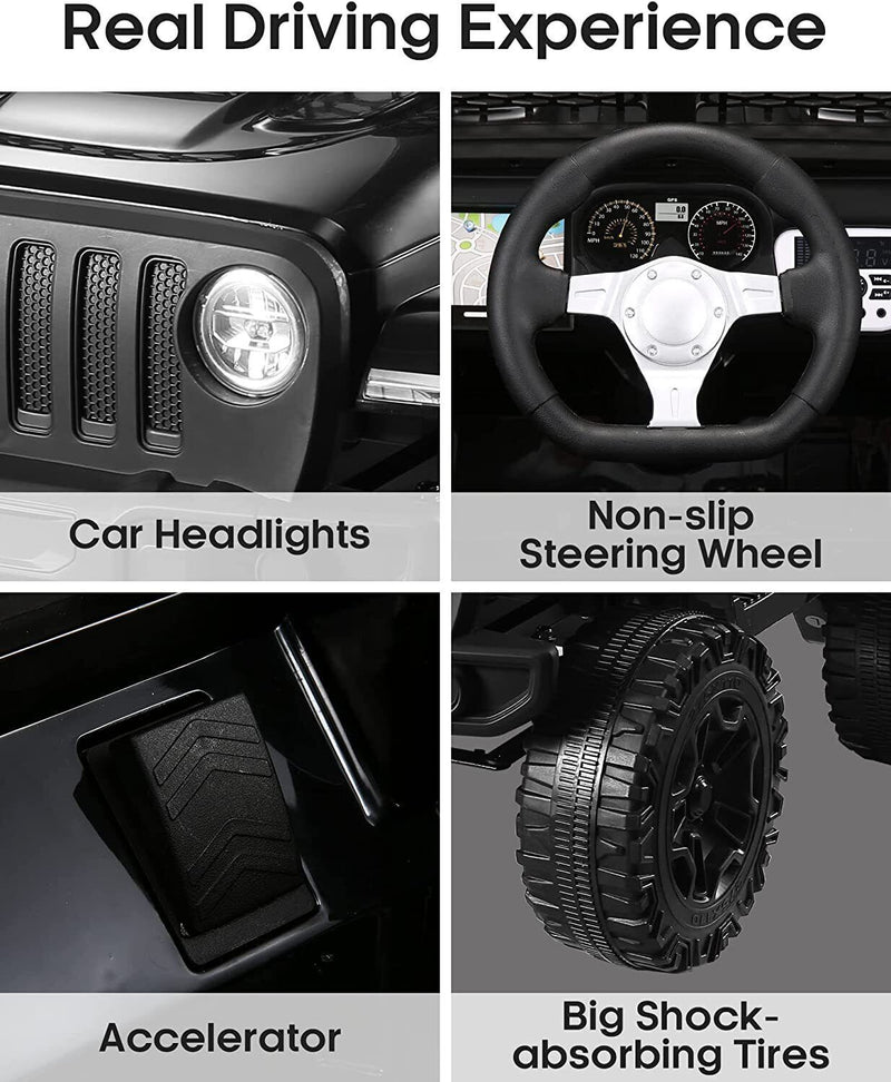 Load image into Gallery viewer, Electric Kids Ride On Car Power Wheels Jeep 2 Seater with 12V 7Ah Battery for Safe and Fun Playtime

