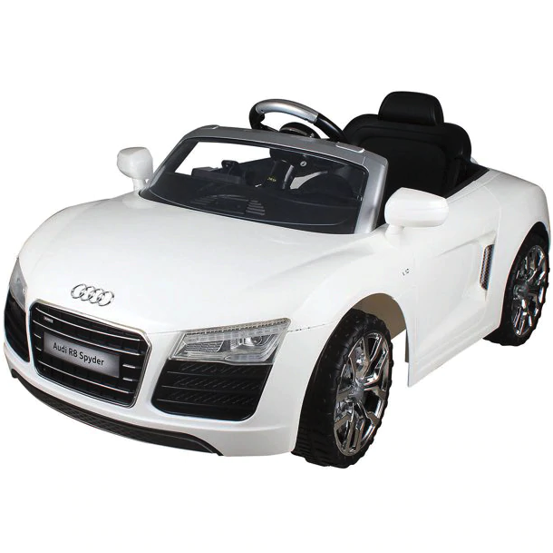 Load image into Gallery viewer, 12V AUDI R8 Spyder Battery Powered SUV Ride On Car in Red and White
