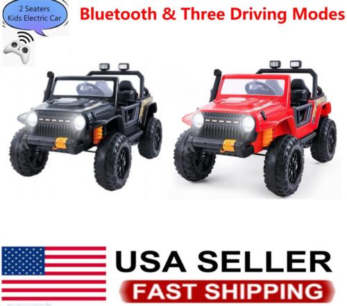 12V Battery Powered 2 Seater Kids Ride On Truck with Parent Remote Control