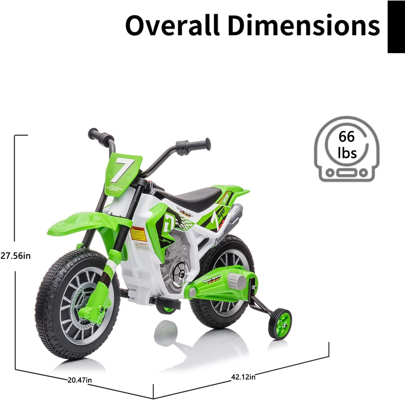 Load image into Gallery viewer, 12V Battery Powered Electric Dirt Bike for Kids - The Perfect Ride-On Motorcycle for Young Riders!

