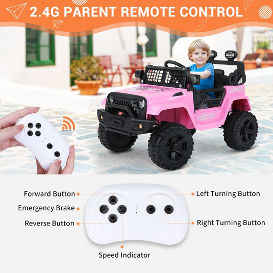 12V Battery Powered Electric Ride-On Truck with Remote Control