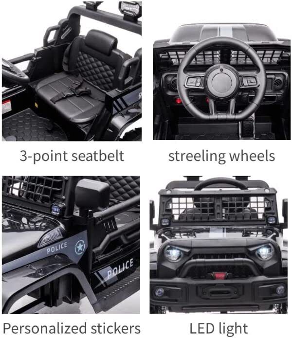 Load image into Gallery viewer, 12V Battery Powered Electric Ride-On Truck with Remote Control and 3 Speeds for Kids
