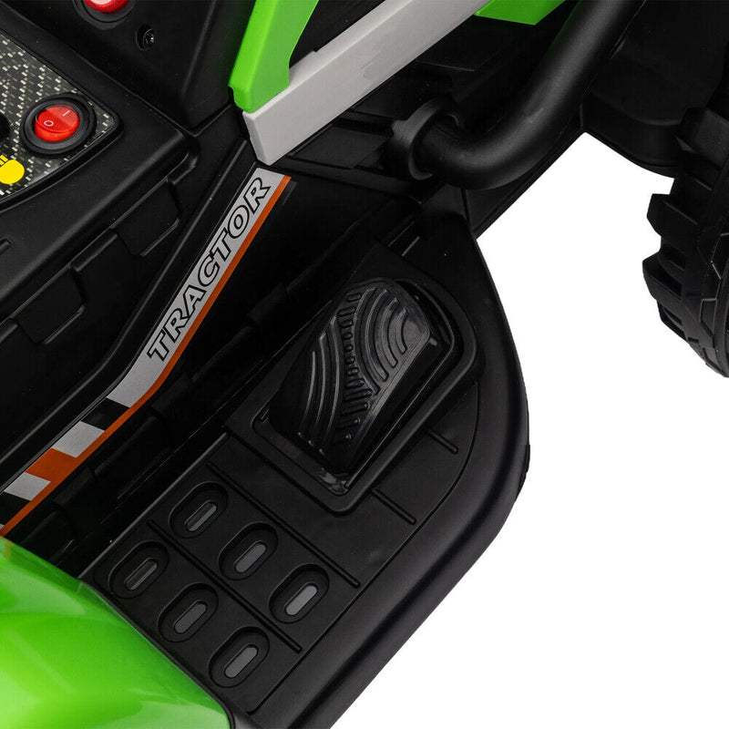 Load image into Gallery viewer, 12V Battery Powered Electric Tractor Toy with Remote Control and Trailer Attachment
