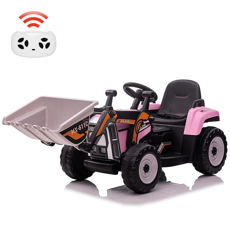 Load image into Gallery viewer, 12V Battery-Powered Excavator Ride-On Toy with Music, Headlights, and Tractor Design - Perfect Gift for Kids
