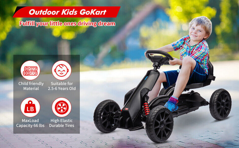 Load image into Gallery viewer, 12V Battery Powered Go Kart: 2 Speeds Electric Ride on Toy for Kids - Perfect Gift!
