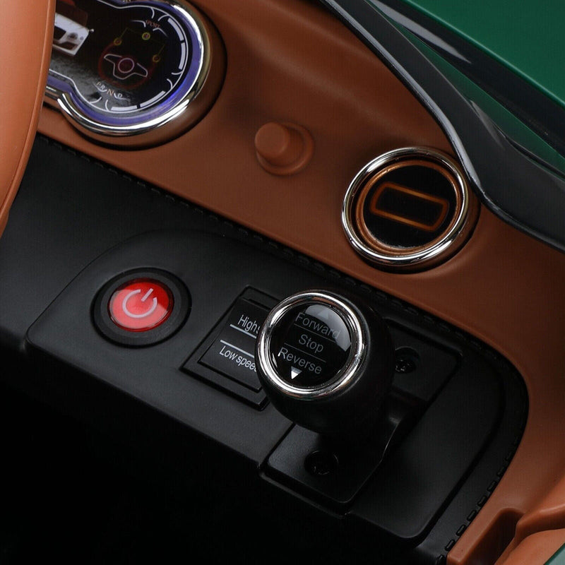 Load image into Gallery viewer, 12V Battery Powered Green Bentley Style Electric Toy Car with Remote Control for Kids
