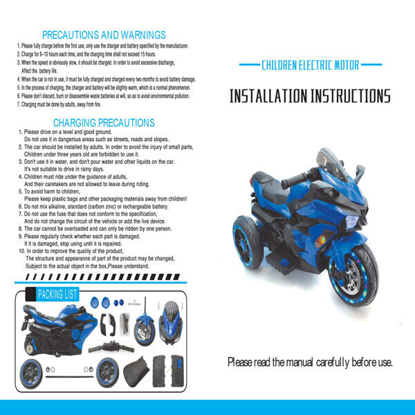 Load image into Gallery viewer, 12V Battery Powered Kids Electric Motorbike with LED Light and Ride-On Motorcycle Design
