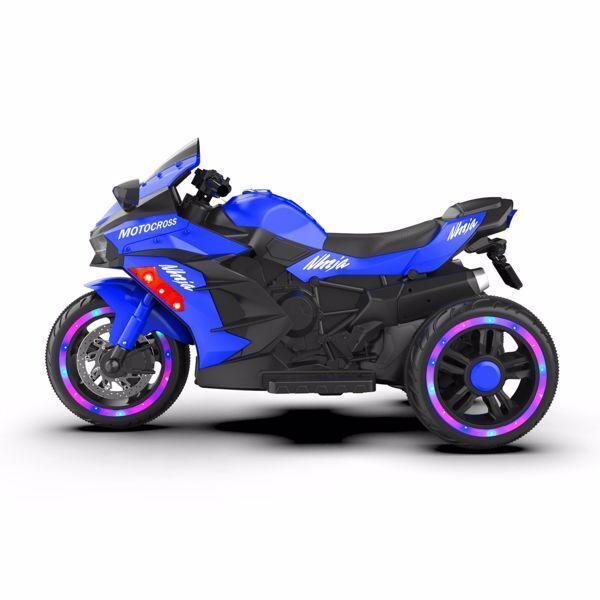 Load image into Gallery viewer, 12V Battery Powered Kids Electric Motorbike with LED Light and Ride-On Motorcycle Design
