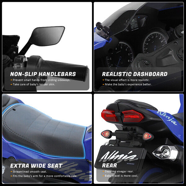 Load image into Gallery viewer, 12V Battery Powered Kids Electric Motorbike with LED Light and Ride-On Motorcycle Design
