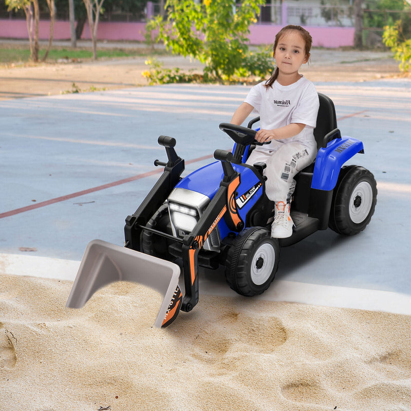 Load image into Gallery viewer, 12V Battery Powered Kids Excavator with Adjustable Arm - Blue
