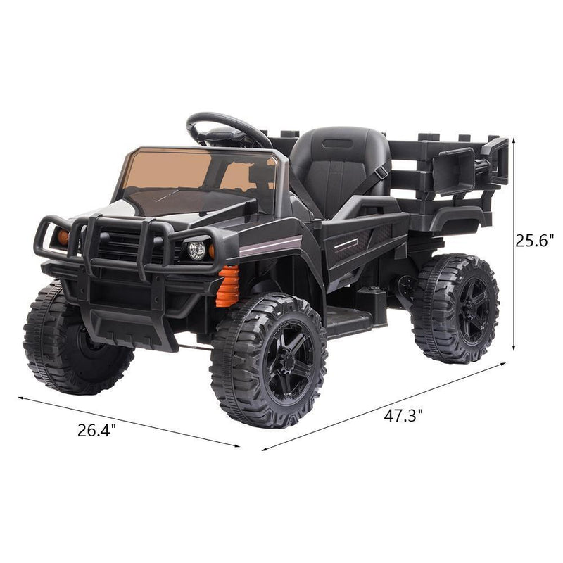 Load image into Gallery viewer, 12V Battery-Powered Kids Tractor with Detachable Trailer Toy
