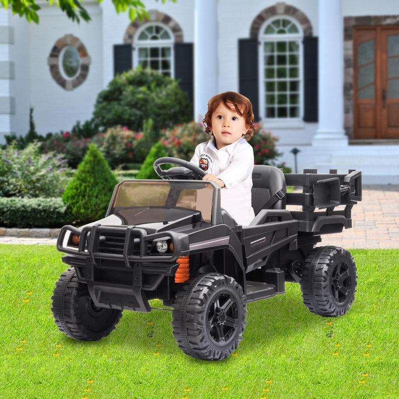 Load image into Gallery viewer, 12V Battery-Powered Kids Tractor with Detachable Trailer Toy
