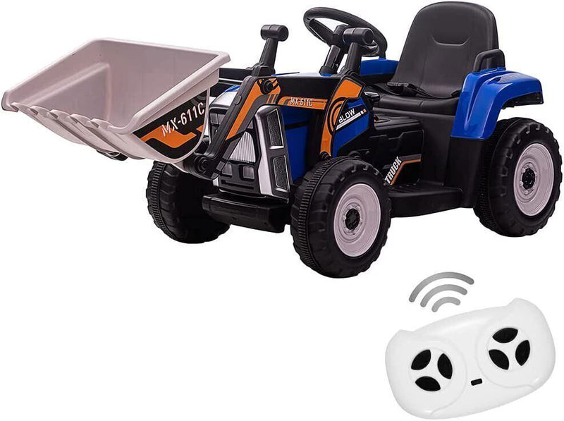 Load image into Gallery viewer, 12V Battery-Powered Ride-On Excavator with Remote Control and Bucket for Kids
