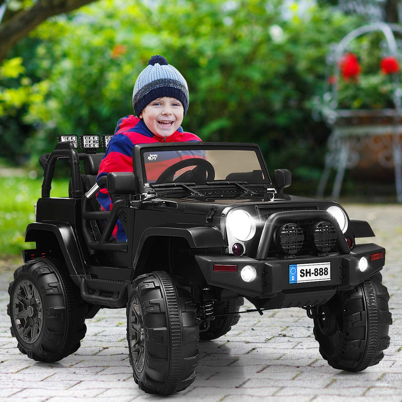 Load image into Gallery viewer, 12V Battery Powered Ride-On Truck for Kids with Remote Control, LED Lights, and Music
