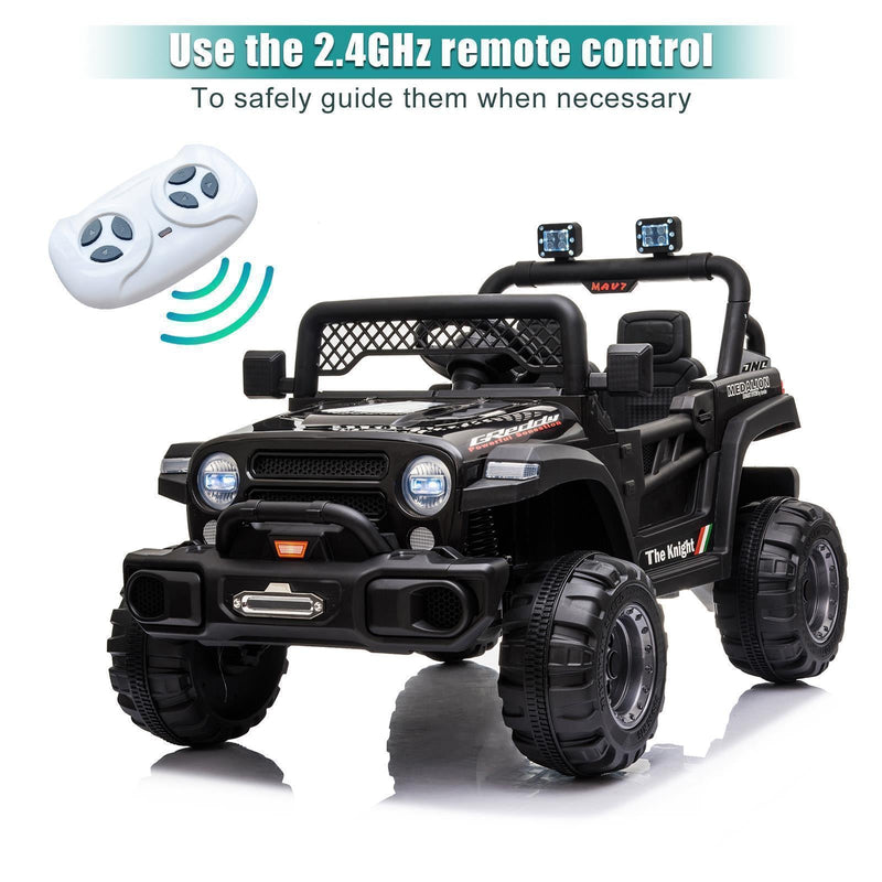 Load image into Gallery viewer, 12V Battery Powered Ride On Truck with 2 Front LED Lights - Perfect Gift for Kids
