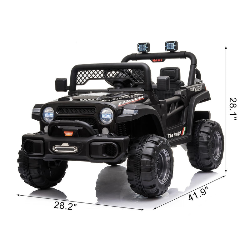 Load image into Gallery viewer, 12V Battery Powered Ride On Truck with 2 Front LED Lights - Perfect Gift for Kids
