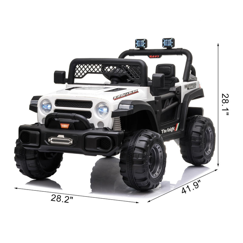Load image into Gallery viewer, 12V Battery Powered Ride On Truck with 2 Front LED Lights - Perfect Gift for Kids
