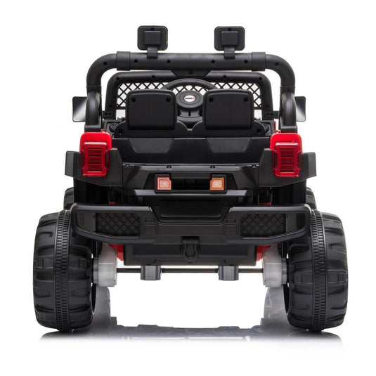 12V Battery Powered Ride On Truck with 2 Front LED Lights - Perfect Gift for Kids