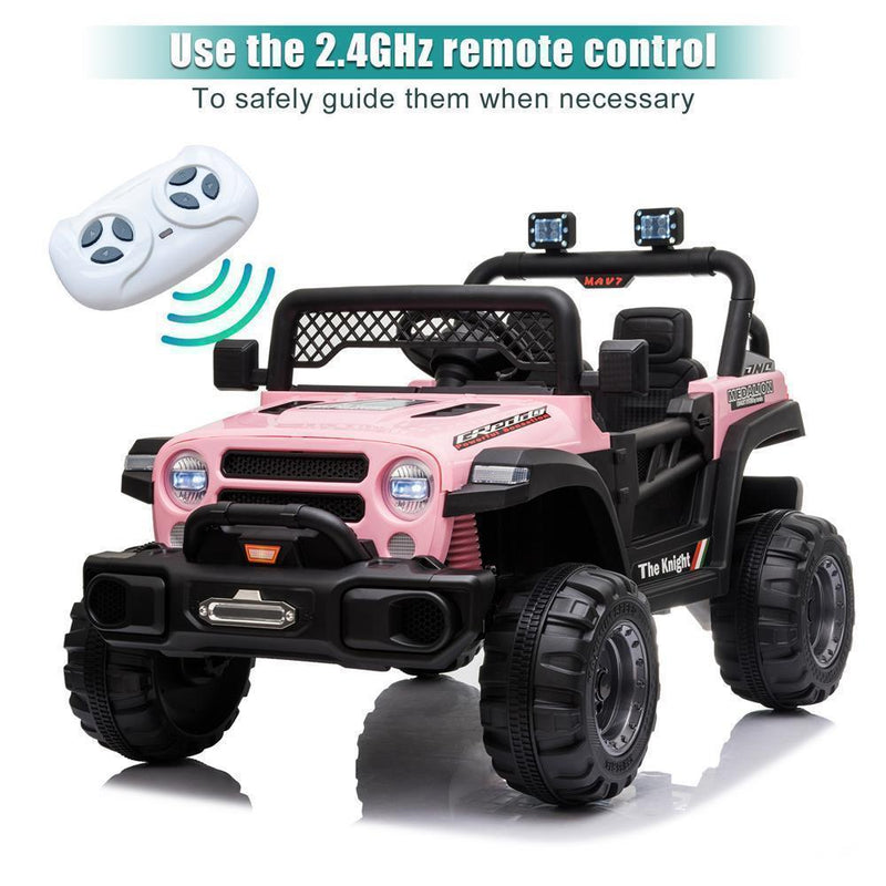 Load image into Gallery viewer, 12V Battery Powered Ride On Truck with 2 Front LED Lights - Perfect Gift for Kids
