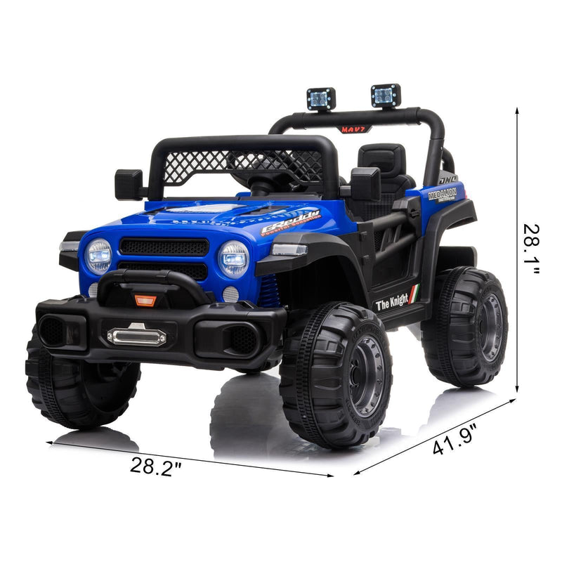Load image into Gallery viewer, 12V Battery Powered Ride On Truck with 2 Front LED Lights - Perfect Gift for Kids
