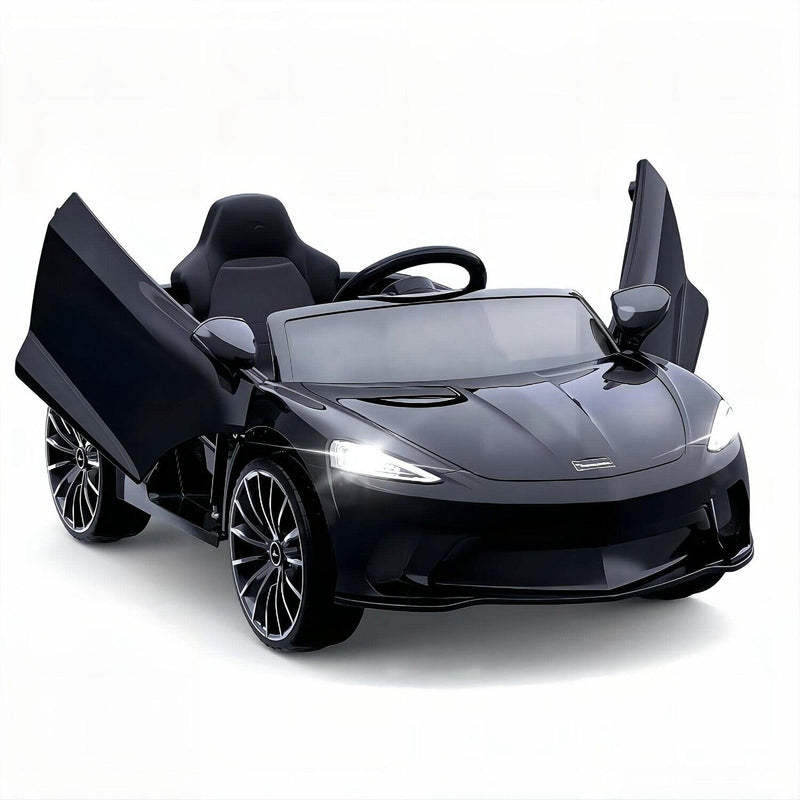 Load image into Gallery viewer, 12V Battery Powered Sports Car for Kids with LED Headlights - Black
