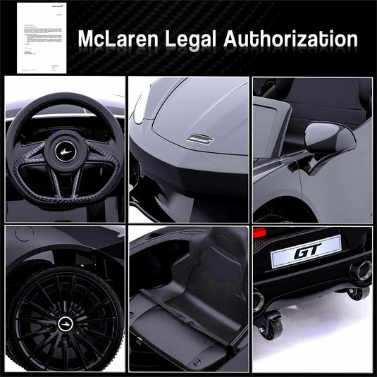 12V Battery Powered Sports Car for Kids with LED Headlights and 2 Speed Options