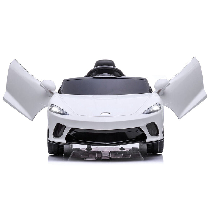 Load image into Gallery viewer, 12V Battery Powered Sports Car for Kids with LED Headlights and 2 Speeds - White
